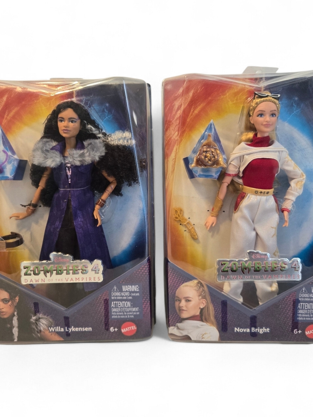 Disney Zombies 4 Dawn of the Vampires Doll Lot: Nova Bright & Willa Lykensen